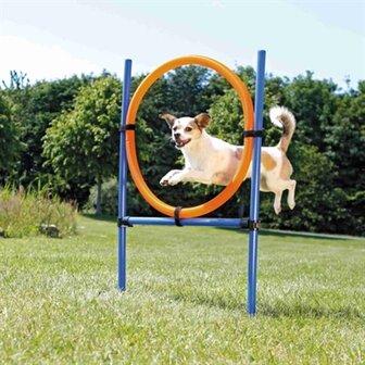 TRIXIE DOG ACTIVITY AGILITY RING BLAUW / ORANJE