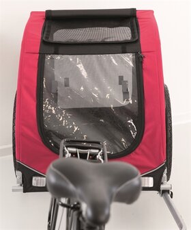 TRIXIE HONDENFIETSKAR ZWART / ROOD