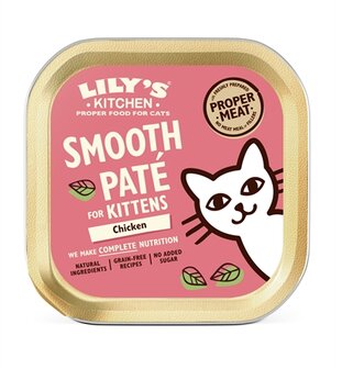 LILY&#039;S KITCHEN CAT KITTEN SMOOTH PATE CHICKEN