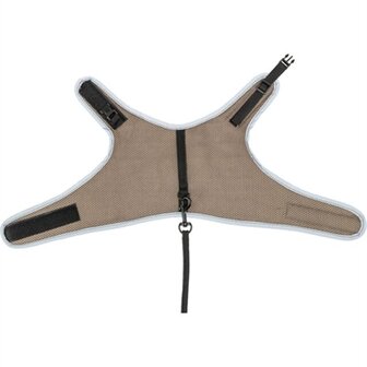 TRIXIE SOFTTUIG KAT MET RIEM TAUPE