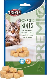 TRIXIE PREMIO KIP &amp; KAAS ROLLETJES VOOR KATTEN GLUTENVRIJ