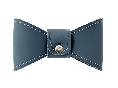 SAZZZ VLINDERSTRIK GLAMPER CLASSIC LEER LICHTBLAUW