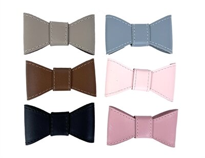 SAZZZ VLINDERSTRIK GLAMPER CLASSIC LEER LICHTBLAUW