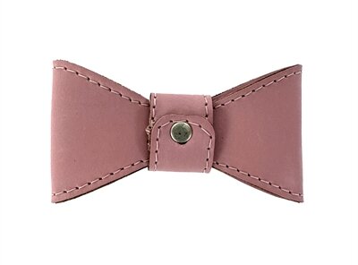 SAZZZ VLINDERSTRIK GLAMPER CLASSIC LEER ROZE