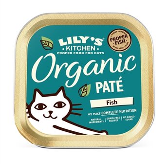 LILY&#039;S KITCHEN CAT ORGANIC FISH PATE