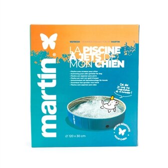 MARTIN POOL MET JETS BLAUW / WIT