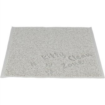 TRIXIE KATTENBAKMAT PVC LICHTGRIJS