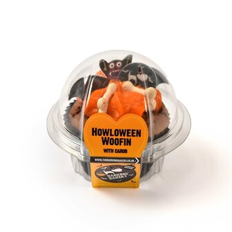 THE BARKING BAKERY CAROB WOOFIN MET ORANJE GLAZUUR