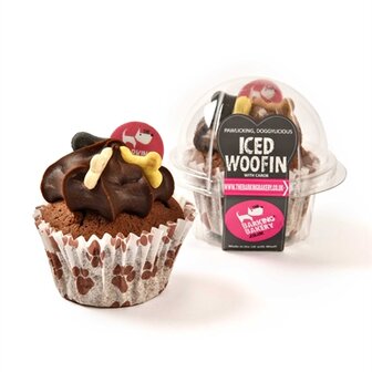 THE BARKING BAKERY VANILLA WOOFIN MET CAROB GLAZUUR