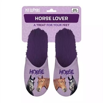 PANTOFFEL HORSE LOVER PAARS
