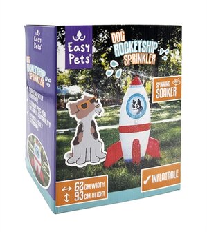 EASYPETS SUMMER ROCKETSHIP SPRINKLER