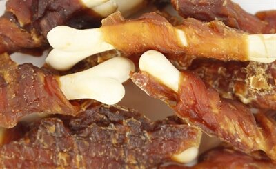 WANPY OVEN-ROASTED CHICKEN JERKY / CALCIUM BONE TWISTS