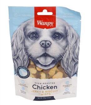 WANPY OVEN-ROASTED CHICKEN JERKY / BISCUIT TWISTS