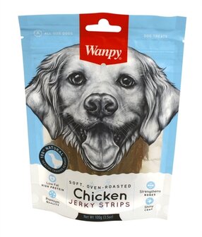 WANPY SOFT OVEN-ROASTED CHICKEN JERKY STRIPS