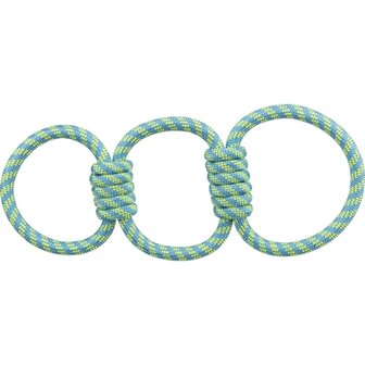 TRIXIE AQUATOY TOUW TREKSPEELTJE RINGEN POLYESTER GEEL / GROEN