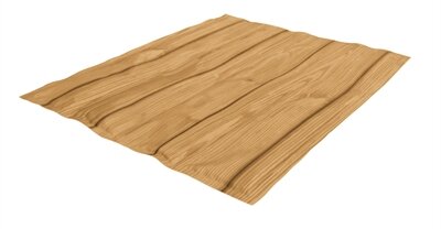 CROCI KOELMAT WOOD HOUTPRINT BRUIN