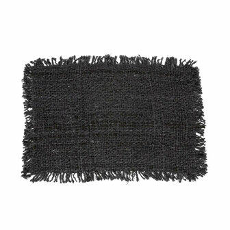 The Oh My Gee Placemat - Black Navy - Set Van 4