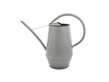 Flower Watering Can - Zinc - 1 Liter - Green - Gray - White Grey