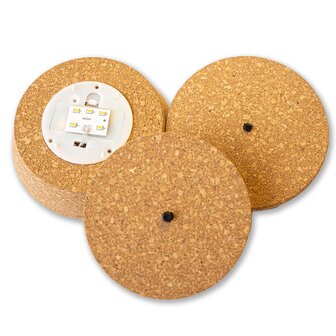 Cork With Led - Terrarium Cork With Light -  3 Sizes Available Led cork M