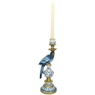 Candle Holder - Dutch Blue Parrot &uarr; 40 Cm Set of 2 (Left+Right)