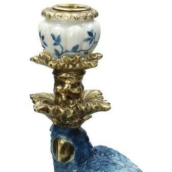 Candle Holder - Dutch Blue Parrot &uarr; 40 Cm Set of 2 (Left+Right)