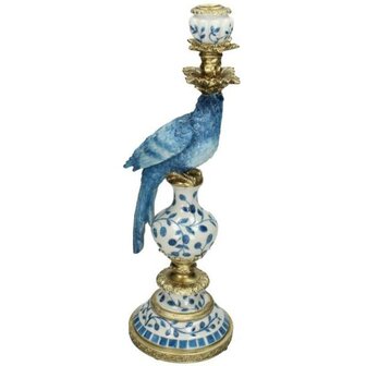 Candle Holder - Dutch Blue Parrot &uarr; 40 Cm Set of 2 (Left+Right)