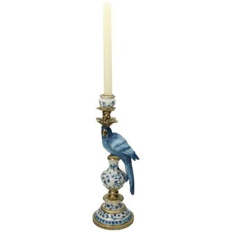 Candle Holder - Dutch Blue Parrot &uarr; 40 Cm Set of 2 (Left+Right)