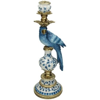 Candle Holder - Dutch Blue Parrot &uarr; 40 Cm Set of 2 (Left+Right)