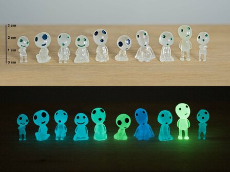 Glow In The Dark Planthero&rsquo;s - 10Pcs - 3Cm Green Planthero&#039;s 10 pcs
