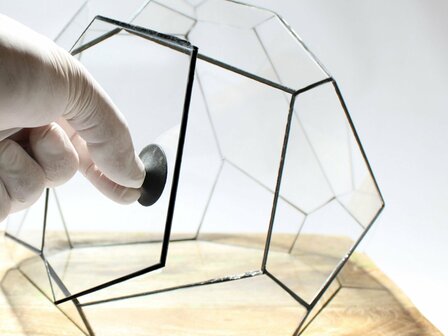 Geometric Terrarium - Torno - Vivarium - &uarr; 28 X 26 X 24 Cm (Lxwxh) - Glass