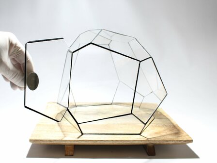 Geometric Terrarium - Torno - Vivarium - &uarr; 28 X 26 X 24 Cm (Lxwxh) - Glass