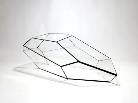 Geometric Terrarium - Plantasia - Vivarium &uarr; 50 X 25 X 17,5 Cm (Lxwxh) - Glass