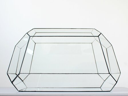 Geometric Terrarium - Nexus - Vivarium - &uarr; 41,5 X 21X 23,5 Cm (Lxwxh) - Glass
