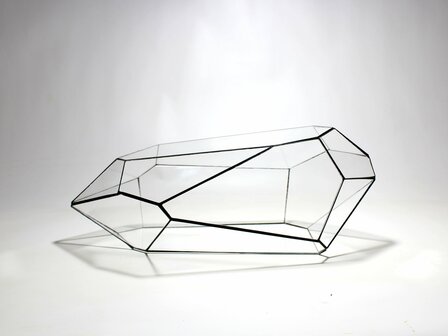 Geometric Terrarium - Nano Planter - Vivarium - &uarr; 47 X 21 X17,5 Cm (Lxwxh) - Glass