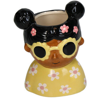 Mini Flower Pot Multi Color &ndash; Mini Jessica - &uarr; 10.5 Cm - Face Head Yes