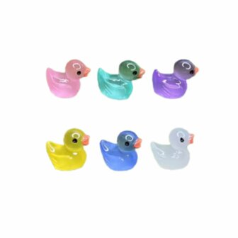 Glow In The Dark - Ducks - Multi - &uarr; 2 Cm - 7 Pcs