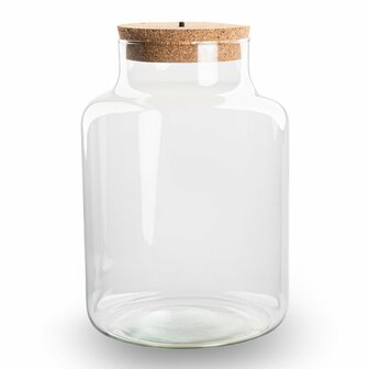 Terrarium Bottle - Little Milky With Cork -   &Oslash; 17 Cm &uarr; 25 Cm
