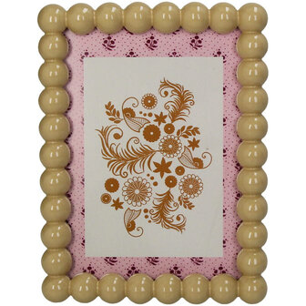 Photo Frame Polyresin &ndash; Beige