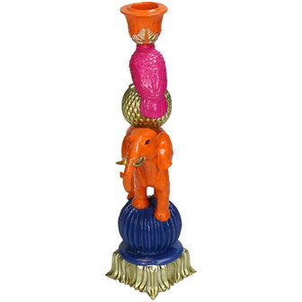Candleholder - Orange Elephant &uarr; 26 Cm