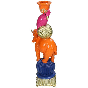 Candleholder - Orange Elephant &uarr; 26 Cm