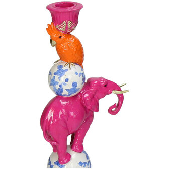 Candleholder - Pink Elephant &uarr; 30 Cm