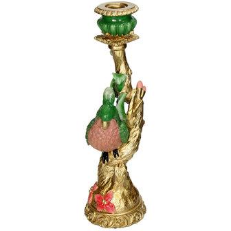 Candleholder - Green Bird - &uarr; 34 Cm