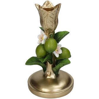 Candle Holder - Lime Gold &uarr; 19 cm