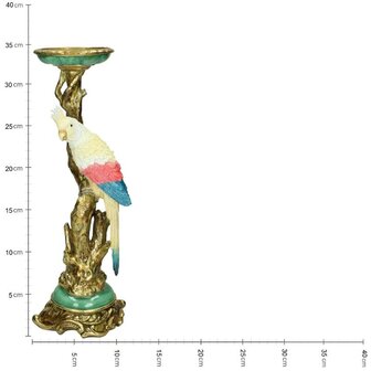 Candle Holder - Cockatoo Multicolor &uarr; 35 Cm