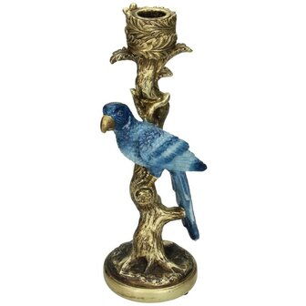 Candle Holder - Blue Parrot &uarr; 26 Cm