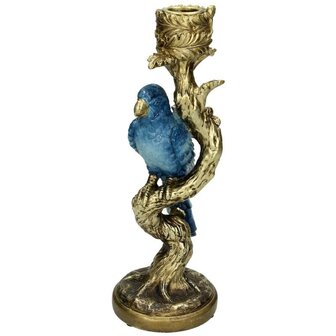 Candle Holder - Blue Parrot &uarr; 26 Cm