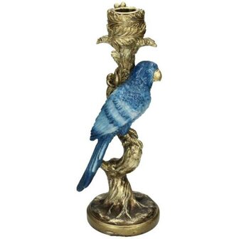 Candle Holder - Blue Parrot &uarr; 26 Cm