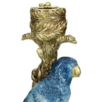 Candle Holder - Blue Parrot &uarr; 26 Cm