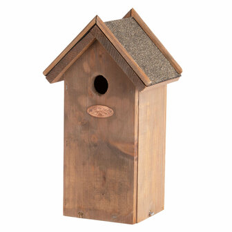 Birdhouse - Great Tit  | &uarr; 31.5 Cm | Nest Box | Pinewood With Bitumen Roof