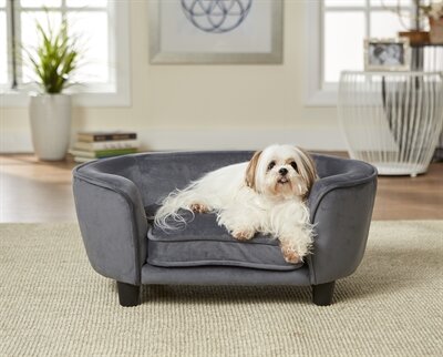 ENCHANTED HONDENMAND / SOFA COCO DONKERGRIJS